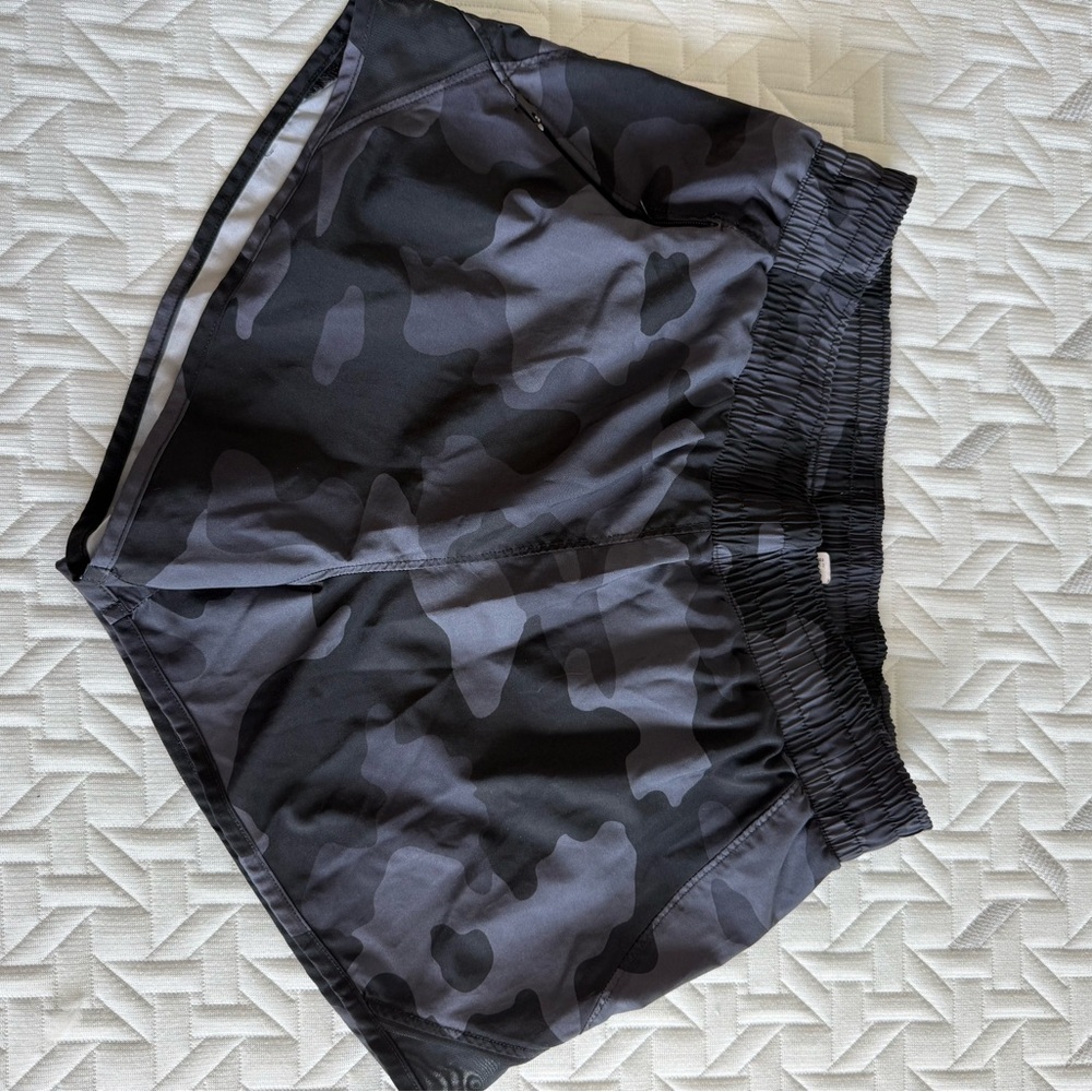 All in Motion Women's Black Camouflage Athletic Shorts